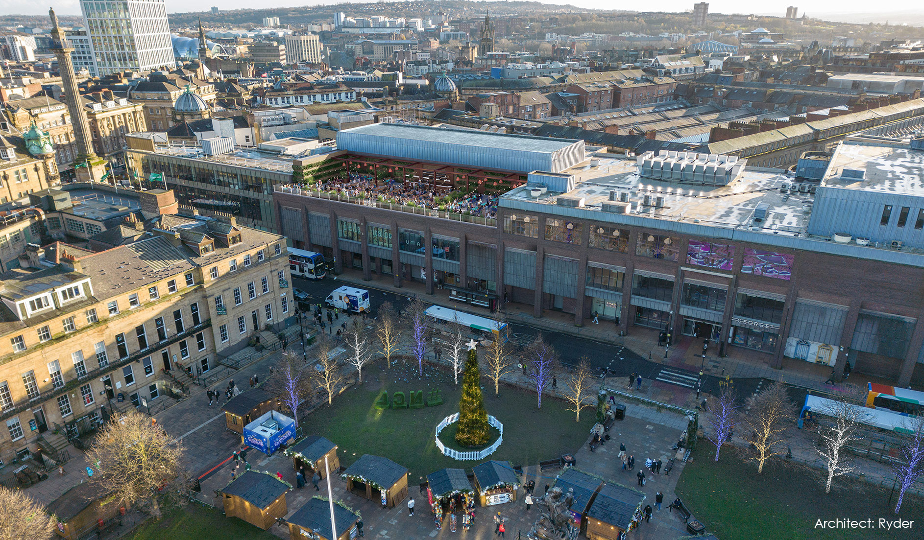 Eldon Square Shopping Centre day time visual