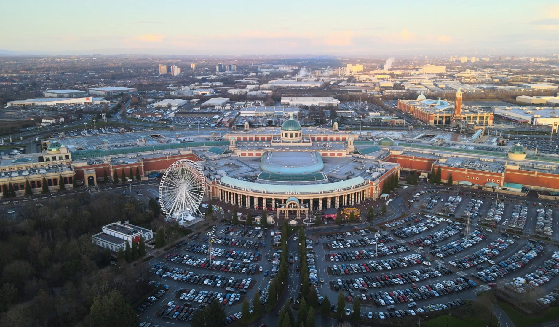 The Trafford Centre, Manchester aerial day time